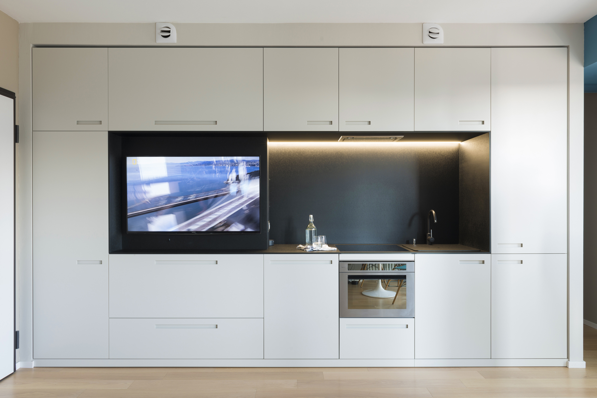 Guido Cottino Architetto - Nuovo Appartamento Milano - Zona Giorno arredo su misura