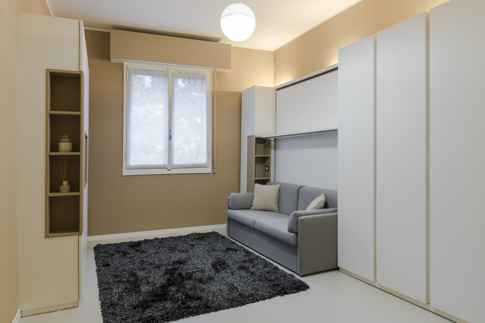 Guido Cottino Architetto - Monolocale a Milano - Zona giorno Arredo su Misura